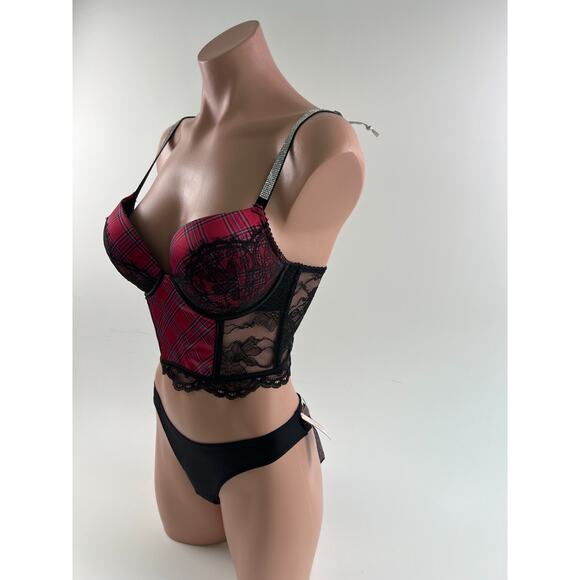 Victoria’s Secret Very Sexy Push Up Bra & Brazilian Bottom Set 34C / S - Picture 3 of 14